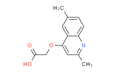 CAS No. 123452-94-8, 2-((2,6-Dimethylquinolin-4-yl)oxy)acetic acid