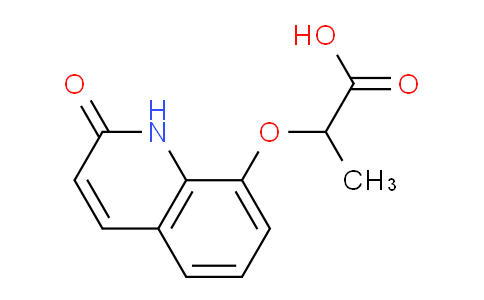 CAS No. 1225751-57-4, 2-((2-Oxo-1,2-dihydroquinolin-8-yl)oxy)propanoic acid