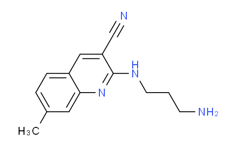 CAS No. 917746-14-6, 2-((3-Aminopropyl)amino)-7-methylquinoline-3-carbonitrile