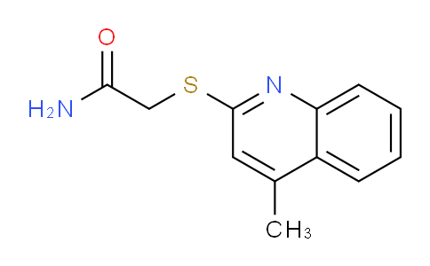 CAS No. 104996-57-8, 2-((4-Methylquinolin-2-yl)thio)acetamide