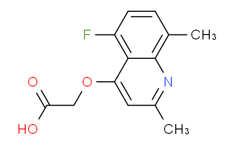 CAS No. 1315346-12-3, 2-((5-Fluoro-2,8-dimethylquinolin-4-yl)oxy)acetic acid