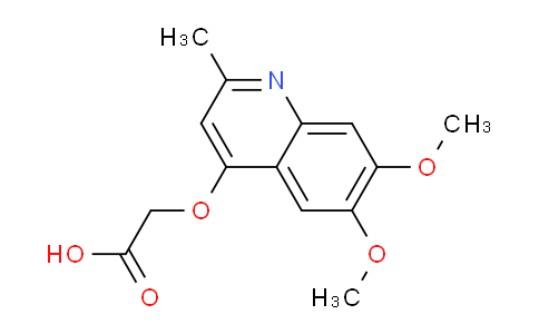CAS No. 1279210-55-7, 2-((6,7-Dimethoxy-2-methylquinolin-4-yl)oxy)acetic acid