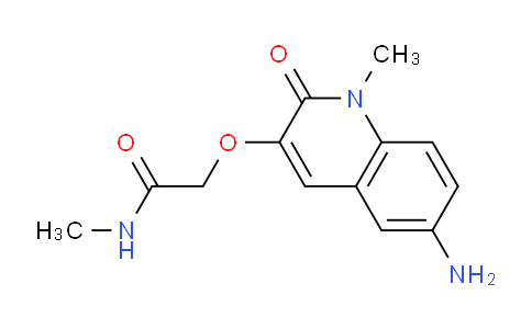 CAS No. 2216750-84-2, 2-((6-Amino-1-methyl-2-oxo-1,2-dihydroquinolin-3-yl)oxy)-N-methylacetamide