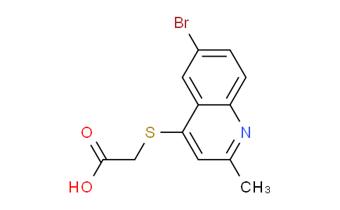 CAS No. 836646-69-6, 2-((6-Bromo-2-methylquinolin-4-yl)thio)acetic acid