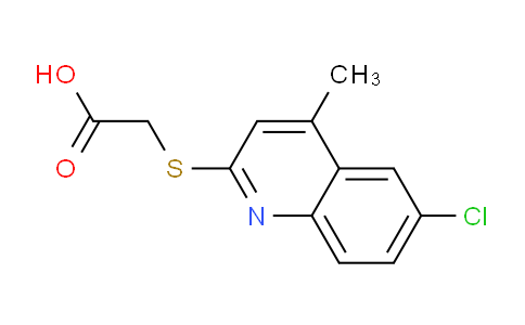 CAS No. 886498-76-6, 2-((6-Chloro-4-methylquinolin-2-yl)thio)acetic acid