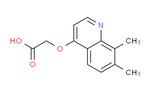 CAS No. 1235104-63-8, 2-((7,8-Dimethylquinolin-4-yl)oxy)acetic acid