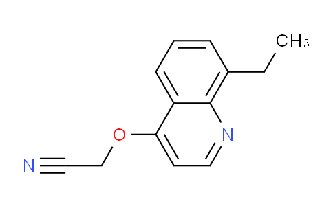 CAS No. 1315349-81-5, 2-((8-Ethylquinolin-4-yl)oxy)acetonitrile