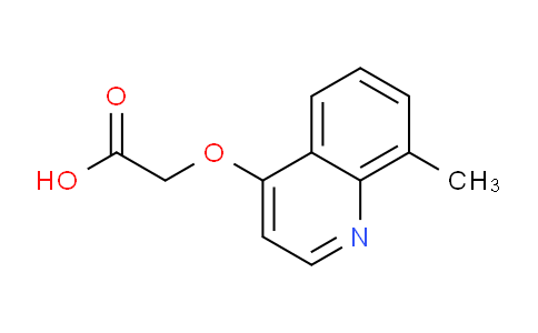CAS No. 1235225-40-7, 2-((8-Methylquinolin-4-yl)oxy)acetic acid