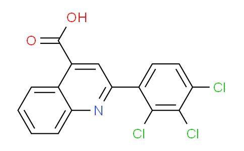 CAS No. 329265-48-7, 2-(2,3,4-Trichlorophenyl)quinoline-4-carboxylic acid