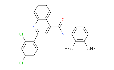 CAS No. 337501-97-0, 2-(2,4-Dichlorophenyl)-N-(2,3-dimethylphenyl)quinoline-4-carboxamide