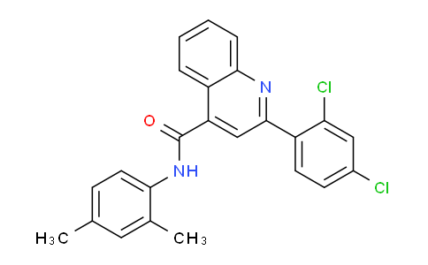 CAS No. 337502-61-1, 2-(2,4-Dichlorophenyl)-N-(2,4-dimethylphenyl)quinoline-4-carboxamide