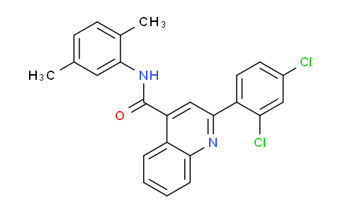 CAS No. 337502-56-4, 2-(2,4-Dichlorophenyl)-N-(2,5-dimethylphenyl)quinoline-4-carboxamide