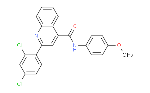 CAS No. 337502-14-4, 2-(2,4-Dichlorophenyl)-N-(4-methoxyphenyl)quinoline-4-carboxamide