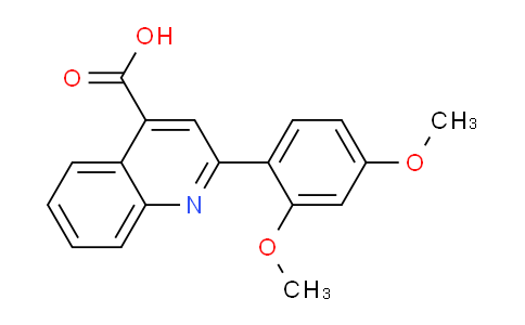 CAS No. 313704-08-4, 2-(2,4-Dimethoxyphenyl)quinoline-4-carboxylic acid