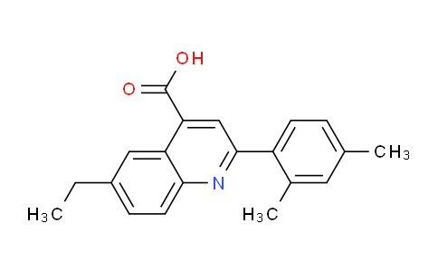CAS No. 590355-50-3, 2-(2,4-Dimethylphenyl)-6-ethylquinoline-4-carboxylic acid