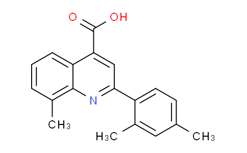 CAS No. 522596-44-7, 2-(2,4-Dimethylphenyl)-8-methylquinoline-4-carboxylic acid