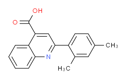CAS No. 5466-33-1, 2-(2,4-Dimethylphenyl)quinoline-4-carboxylic acid