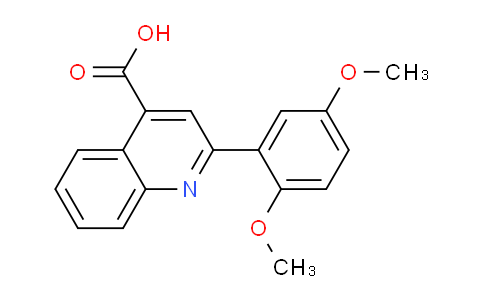 CAS No. 485335-52-2, 2-(2,5-Dimethoxyphenyl)quinoline-4-carboxylic acid