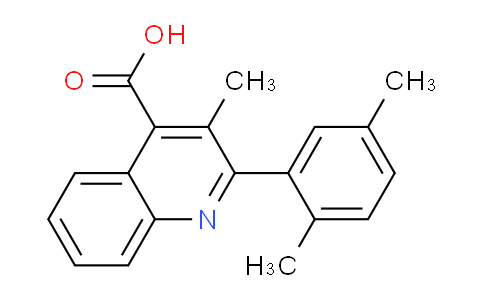 CAS No. 350999-29-0, 2-(2,5-Dimethylphenyl)-3-methylquinoline-4-carboxylic acid