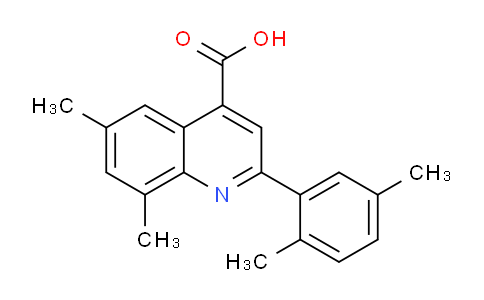 CAS No. 438228-75-2, 2-(2,5-Dimethylphenyl)-6,8-dimethylquinoline-4-carboxylic acid