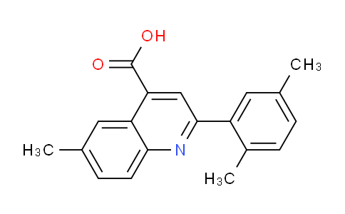 CAS No. 438215-97-5, 2-(2,5-Dimethylphenyl)-6-methylquinoline-4-carboxylic acid