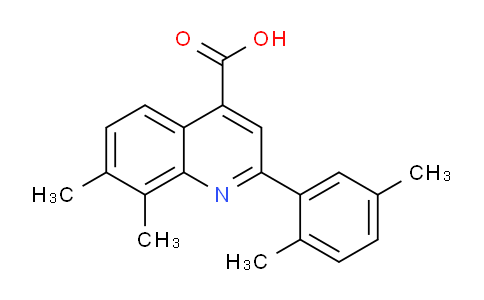 CAS No. 724749-08-0, 2-(2,5-Dimethylphenyl)-7,8-dimethylquinoline-4-carboxylic acid