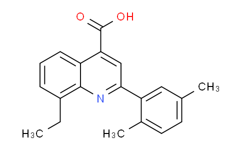 CAS No. 724749-09-1, 2-(2,5-Dimethylphenyl)-8-ethylquinoline-4-carboxylic acid