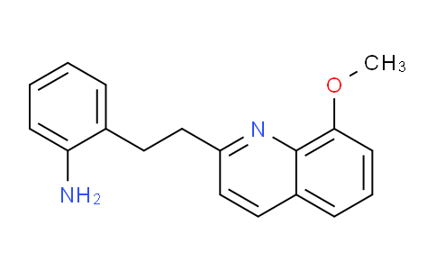 CAS No. 1172423-38-9, 2-(2-(8-Methoxyquinolin-2-yl)ethyl)aniline