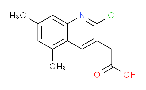 CAS No. 1779132-72-7, 2-(2-Chloro-5,7-dimethylquinolin-3-yl)acetic acid