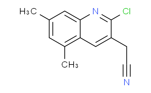 CAS No. 1017329-62-2, 2-(2-Chloro-5,7-dimethylquinolin-3-yl)acetonitrile