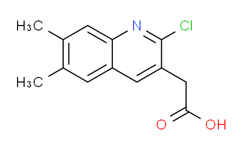 CAS No. 1710344-25-4, 2-(2-Chloro-6,7-dimethylquinolin-3-yl)acetic acid