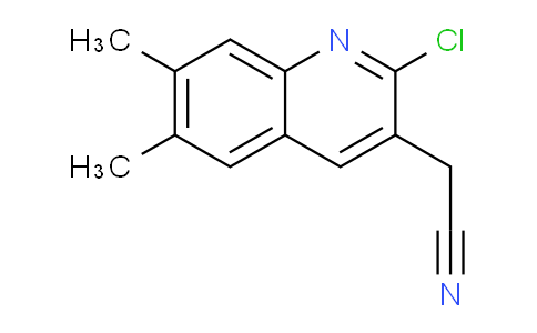 CAS No. 1017191-76-2, 2-(2-Chloro-6,7-dimethylquinolin-3-yl)acetonitrile
