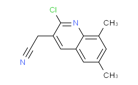 CAS No. 1017329-66-6, 2-(2-Chloro-6,8-dimethylquinolin-3-yl)acetonitrile