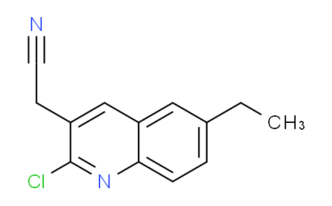 CAS No. 1017356-07-8, 2-(2-Chloro-6-ethylquinolin-3-yl)acetonitrile