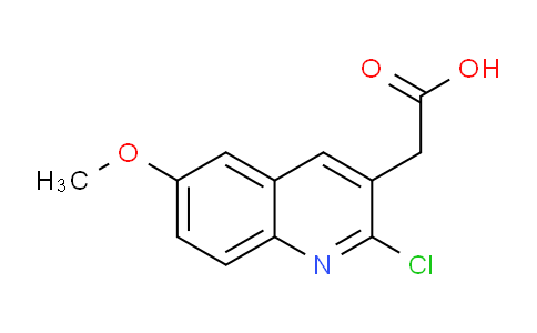CAS No. 1707584-19-7, 2-(2-Chloro-6-methoxyquinolin-3-yl)acetic acid