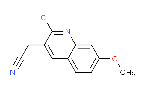 CAS No. 1017191-85-3, 2-(2-Chloro-7-methoxyquinolin-3-yl)acetonitrile