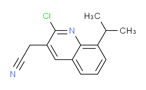 CAS No. 1017191-94-4, 2-(2-Chloro-8-isopropylquinolin-3-yl)acetonitrile