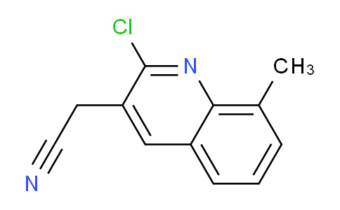 CAS No. 1017329-57-5, 2-(2-Chloro-8-methylquinolin-3-yl)acetonitrile