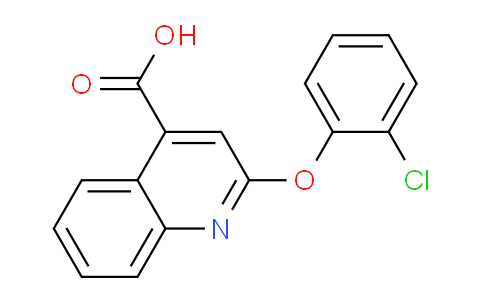 CAS No. 1096950-94-5, 2-(2-Chlorophenoxy)quinoline-4-carboxylic acid