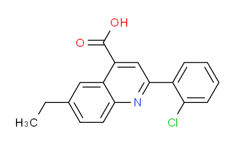 CAS No. 667435-73-6, 2-(2-Chlorophenyl)-6-ethylquinoline-4-carboxylic acid