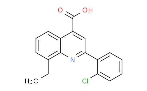 CAS No. 667435-74-7, 2-(2-Chlorophenyl)-8-ethylquinoline-4-carboxylic acid