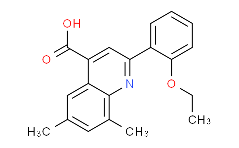 CAS No. 897554-46-0, 2-(2-Ethoxyphenyl)-6,8-dimethylquinoline-4-carboxylic acid