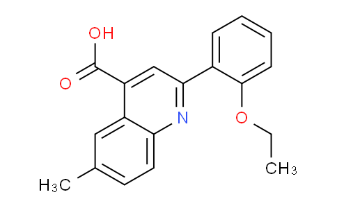 CAS No. 897572-04-2, 2-(2-Ethoxyphenyl)-6-methylquinoline-4-carboxylic acid