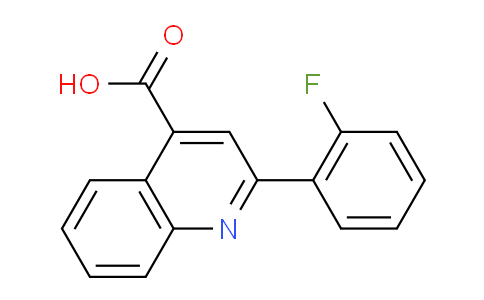 CAS No. 1647-89-8, 2-(2-Fluorophenyl)quinoline-4-carboxylic acid