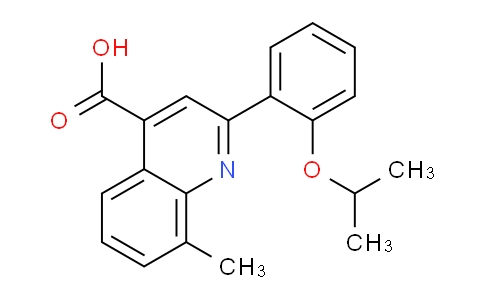 CAS No. 932928-82-0, 2-(2-Isopropoxyphenyl)-8-methylquinoline-4-carboxylic acid