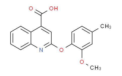 CAS No. 1255147-72-8, 2-(2-Methoxy-4-methylphenoxy)quinoline-4-carboxylic acid
