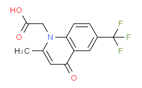 CAS No. 1215370-18-5, 2-(2-Methyl-4-oxo-6-(trifluoromethyl)quinolin-1(4H)-yl)acetic acid