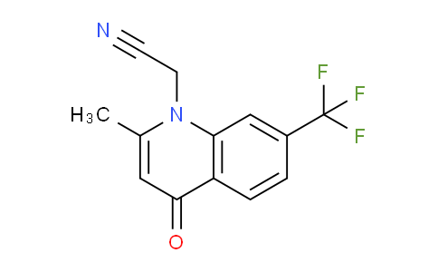 CAS No. 1210270-86-2, 2-(2-Methyl-4-oxo-7-(trifluoromethyl)quinolin-1(4H)-yl)acetonitrile