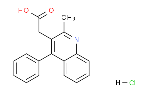 CAS No. 17401-15-9, 2-(2-Methyl-4-phenylquinolin-3-yl)acetic acid hydrochloride
