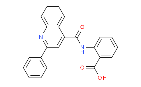 CAS No. 85-78-9, 2-(2-Phenylquinoline-4-carboxamido)benzoic acid